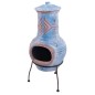 RedFire Gartenkamin Colima Ton Blau/Rot 86031 RedFire Gartenkamin Colima Ton Blau/Rot 86031