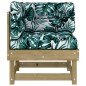 vidaXL Ecksofas mit Kissen 2 Stk. Kiefernholz Imprägniert vidaXL Ecksofas mit Kissen 2 Stk. Kiefernholz Imprägniert
