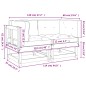 vidaXL Ecksofas mit Kissen 2 Stk. Kiefernholz Imprägniert vidaXL Ecksofas mit Kissen 2 Stk. Kiefernholz Imprägniert