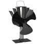 vidaXL Ofenventilator Wärmebetrieben 3 Blätter Schwarz vidaXL Ofenventilator Wärmebetrieben 3 Blätter Schwarz