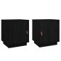 vidaXL Nachttische 2 Stk. Schwarz 40x34x45 cm Massivholz Kiefer vidaXL Nachttische 2 Stk. Schwarz 40x34x45 cm Massivholz Kiefer