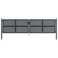 Gartentor Anthrazit 400x125 cm Stahl Gartentor Anthrazit 400x125 cm Stahl