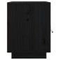 vidaXL Nachttische 2 Stk. Schwarz 40x34x45 cm Massivholz Kiefer vidaXL Nachttische 2 Stk. Schwarz 40x34x45 cm Massivholz Kiefer