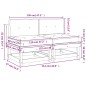 vidaXL Mittelsofas mit Kissen 2 Stk. Kiefernholz Imprägniert vidaXL Mittelsofas mit Kissen 2 Stk. Kiefernholz Imprägniert