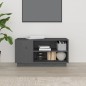 vidaXL TV-Schrank Grau 80x35x40,5 cm Massivholz Kiefer vidaXL TV-Schrank Grau 80x35x40,5 cm Massivholz Kiefer