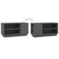 vidaXL TV-Schrank Grau 80x35x40,5 cm Massivholz Kiefer vidaXL TV-Schrank Grau 80x35x40,5 cm Massivholz Kiefer