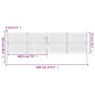 Gartentor Anthrazit 400x125 cm Stahl Gartentor Anthrazit 400x125 cm Stahl