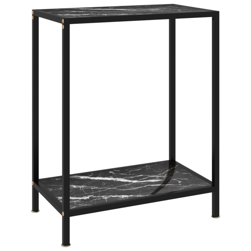 vidaXL Konsolentisch Schwarz 60x35x75 cm Hartglas vidaXL Konsolentisch Schwarz 60x35x75 cm Hartglas