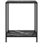 vidaXL Konsolentisch Schwarz 60x35x75 cm Hartglas vidaXL Konsolentisch Schwarz 60x35x75 cm Hartglas