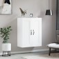 vidaXL Wandschrank Hochglanz-Weiß 69,5x34x90 cm Holzwerkstoff
