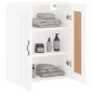 vidaXL Wandschrank Hochglanz-Weiß 69,5x34x90 cm Holzwerkstoff