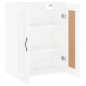 vidaXL Wandschrank Hochglanz-Weiß 69,5x34x90 cm Holzwerkstoff