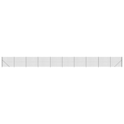 Maschendrahtzaun mit Bodenflansch Anthrazit 1,4x25 m