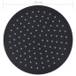 vidaXL Regenbrause Edelstahl 25 cm Rund Schwarz vidaXL Regenbrause Edelstahl 25 cm Rund Schwarz