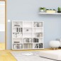 vidaXL CD-Regal Hochglanz-Weiß 102x23x89,5 cm Holzwerkstoff vidaXL CD-Regal Hochglanz-Weiß 102x23x89,5 cm Holzwerkstoff