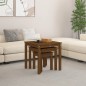 vidaXL Satztische 3 Stk. Honigbraun Massivholz Kiefer vidaXL Satztische 3 Stk. Honigbraun Massivholz Kiefer