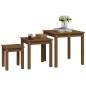 vidaXL Satztische 3 Stk. Honigbraun Massivholz Kiefer vidaXL Satztische 3 Stk. Honigbraun Massivholz Kiefer