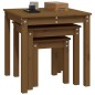 vidaXL Satztische 3 Stk. Honigbraun Massivholz Kiefer vidaXL Satztische 3 Stk. Honigbraun Massivholz Kiefer