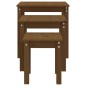 vidaXL Satztische 3 Stk. Honigbraun Massivholz Kiefer vidaXL Satztische 3 Stk. Honigbraun Massivholz Kiefer