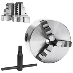 vidaXL 3-Backen-Drehfutter Selbstzentrierend 125 mm Stahl 