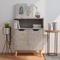 vidaXL Sideboard Betongrau 60x30x72 cm Holzwerkstoff vidaXL Sideboard Betongrau 60x30x72 cm Holzwerkstoff