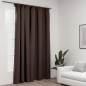 vidaXL Verdunkelungsvorhang mit Haken Leinenoptik Taupe 290x245 cm vidaXL Verdunkelungsvorhang mit Haken Leinenoptik Taupe 290x245 cm