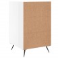 vidaXL Nachttisch Hochglanz-Weiß 40x40x66 cm Holzwerkstoff vidaXL Nachttisch Hochglanz-Weiß 40x40x66 cm Holzwerkstoff