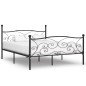 vidaXL Bettgestell mit Lattenrost Schwarz Metall 200 × 200 cm vidaXL Bettgestell mit Lattenrost Schwarz Metall 200 × 200 cm
