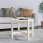 vidaXL Couchtisch Weiß Ø 62,5x45 cm Massivholz Kiefer vidaXL Couchtisch Weiß Ø 62,5x45 cm Massivholz Kiefer