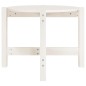 vidaXL Couchtisch Weiß Ø 62,5x45 cm Massivholz Kiefer vidaXL Couchtisch Weiß Ø 62,5x45 cm Massivholz Kiefer