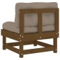 vidaXL Mittelsofa mit Kissen Honigbraun Massivholz Kiefer vidaXL Mittelsofa mit Kissen Honigbraun Massivholz Kiefer