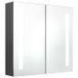 vidaXL LED-Spiegelschrank fürs Bad Grau 62x14x60 cm vidaXL LED-Spiegelschrank fürs Bad Grau 62x14x60 cm