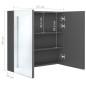 vidaXL LED-Spiegelschrank fürs Bad Grau 62x14x60 cm vidaXL LED-Spiegelschrank fürs Bad Grau 62x14x60 cm