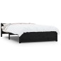 vidaXL Massivholzbett Schwarz 140x200 cm vidaXL Massivholzbett Schwarz 140x200 cm