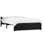 vidaXL Massivholzbett Schwarz 140x200 cm vidaXL Massivholzbett Schwarz 140x200 cm