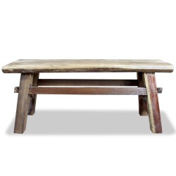 vidaXL Bank Altholz Massiv 100 x 28 x 43 cm