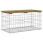 vidaXL Gartenbank aus Gabionen 83x44x42 cm Kiefernholz Imprägniert vidaXL Gartenbank aus Gabionen 83x44x42 cm Kiefernholz Imprägniert