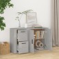vidaXL Sideboard Betongrau 100x33x59,5 cm Holzwerkstoff vidaXL Sideboard Betongrau 100x33x59,5 cm Holzwerkstoff