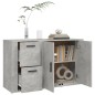 vidaXL Sideboard Betongrau 100x33x59,5 cm Holzwerkstoff vidaXL Sideboard Betongrau 100x33x59,5 cm Holzwerkstoff