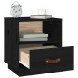 vidaXL Nachttische 2 Stk. Schwarz 40x34x45 cm Massivholz Kiefer vidaXL Nachttische 2 Stk. Schwarz 40x34x45 cm Massivholz Kiefer