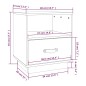 vidaXL Nachttische 2 Stk. Schwarz 40x34x45 cm Massivholz Kiefer vidaXL Nachttische 2 Stk. Schwarz 40x34x45 cm Massivholz Kiefer