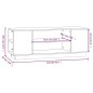 vidaXL TV-Schrank 110x35x40,5 cm Massivholz Kiefer vidaXL TV-Schrank 110x35x40,5 cm Massivholz Kiefer