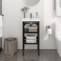 vidaXL Badezimmer Waschtischgestell Schwarz 40x38x83 cm Eisen vidaXL Badezimmer Waschtischgestell Schwarz 40x38x83 cm Eisen
