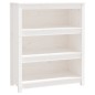 vidaXL Bücherregal Weiß 80x35x97 cm Massivholz Kiefer vidaXL Bücherregal Weiß 80x35x97 cm Massivholz Kiefer