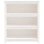 vidaXL Bücherregal Weiß 80x35x97 cm Massivholz Kiefer vidaXL Bücherregal Weiß 80x35x97 cm Massivholz Kiefer