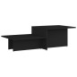 vidaXL Couchtisch Schwarz 111,5x50x33 cm Holzwerkstoff vidaXL Couchtisch Schwarz 111,5x50x33 cm Holzwerkstoff