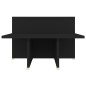 vidaXL Couchtisch Schwarz 111,5x50x33 cm Holzwerkstoff vidaXL Couchtisch Schwarz 111,5x50x33 cm Holzwerkstoff