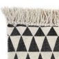 vidaXL Kelim-Teppich Baumwolle 120x180 cm mit Muster Schwarz/Weiß vidaXL Kelim-Teppich Baumwolle 120x180 cm mit Muster Schwarz/Weiß