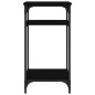 vidaXL Beistelltisch Schwarz 40x30x75 cm Holzwerkstoff vidaXL Beistelltisch Schwarz 40x30x75 cm Holzwerkstoff