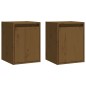 vidaXL Wandschränke 2 Stk. Honigbraun 30x30x40 cm Massivholz Kiefer vidaXL Wandschränke 2 Stk. Honigbraun 30x30x40 cm Massivholz Kiefer